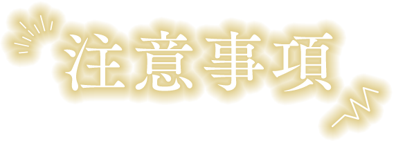 アトラクション注意事項