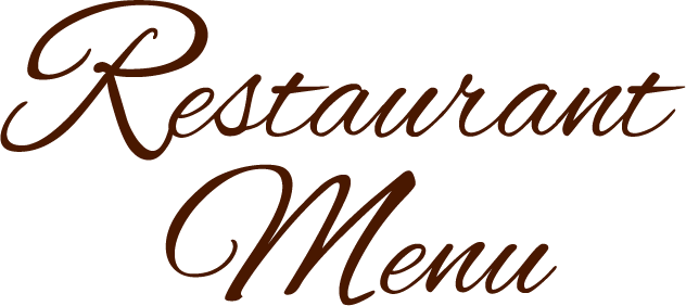 Restaurant Menu
