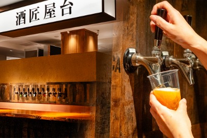 酒匠屋台ウォールタップエリア